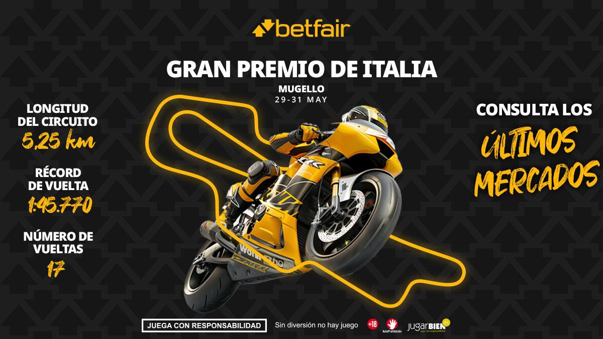 Gran Premio de Italia MotoGP 2026: horarios, pronósticos y dónde ver la carrera de Mugello